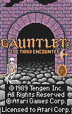 Gauntlet - The Third Encounter Title Screen